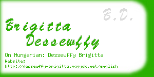 brigitta dessewffy business card